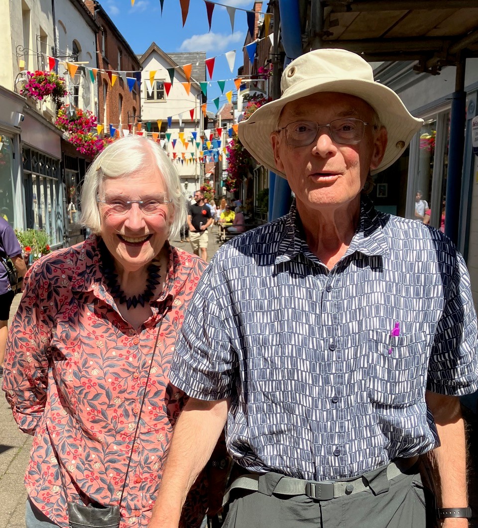 Robert and Helen in Hereford in 2024