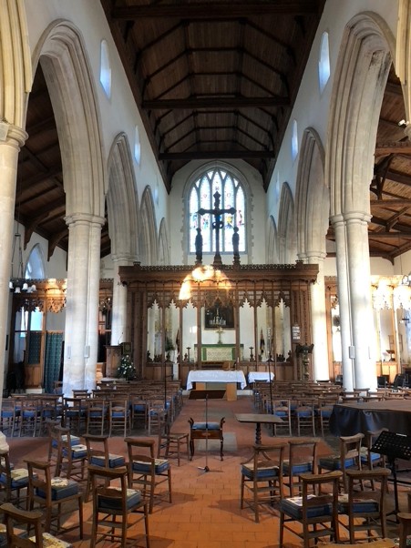 St Bartholomew's, Orford nave